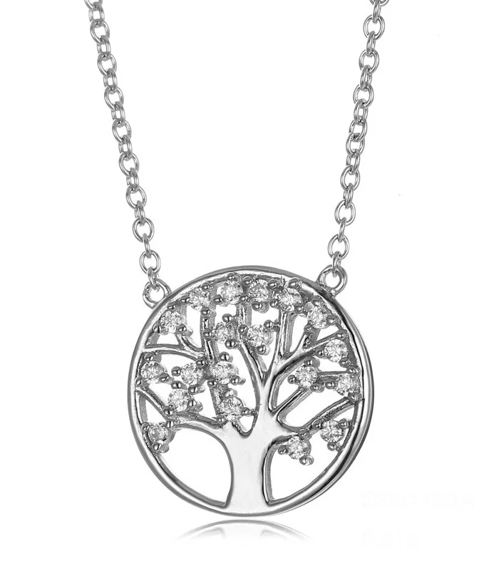 vintage filigree engagement ring Sterling Silver Family Tree Necklace