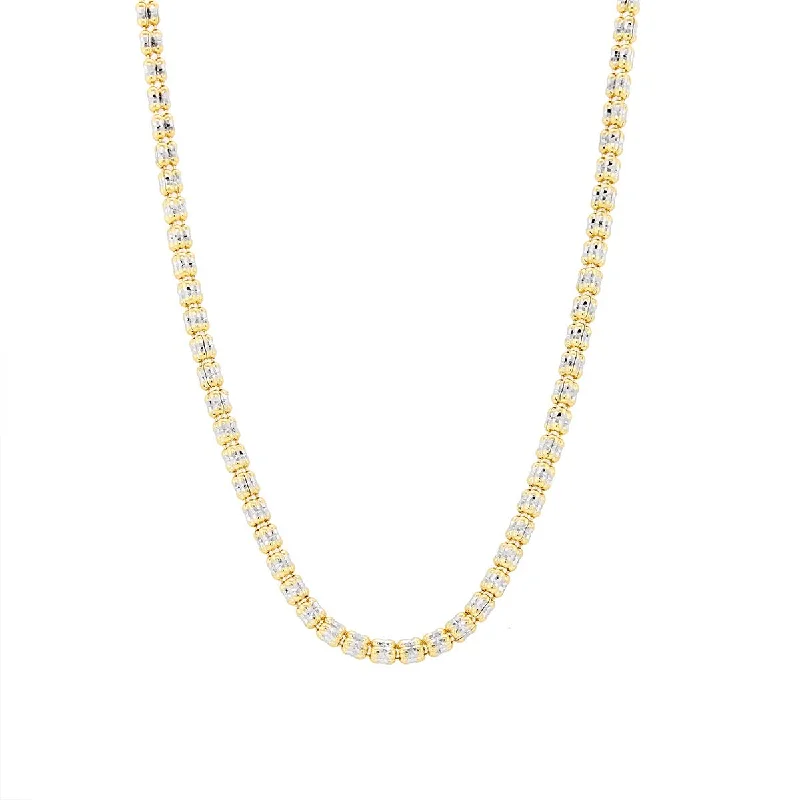 TWO-TONE GOLD DIAMOND CUT SPARKLE CHAIN, 2.7MM