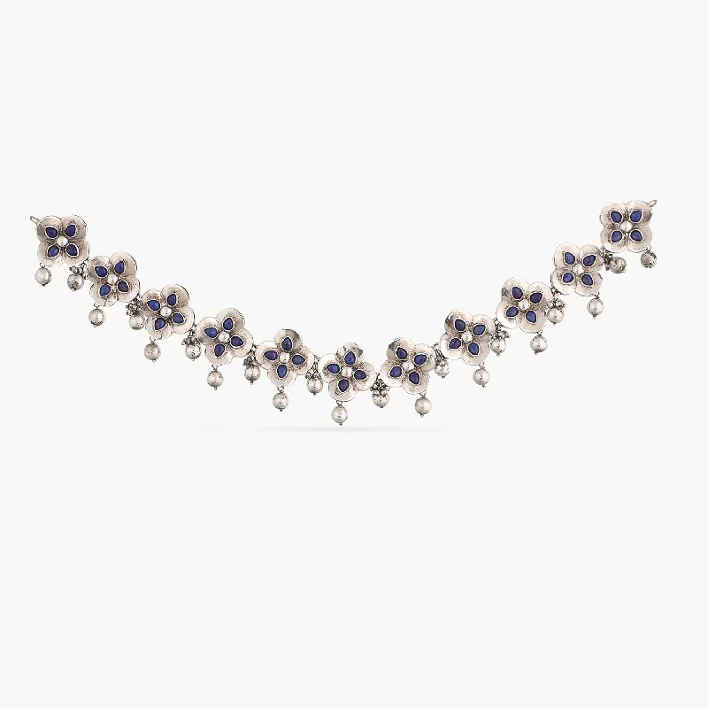 minimalist rose gold bracelet Vandana Short Silver Necklace
