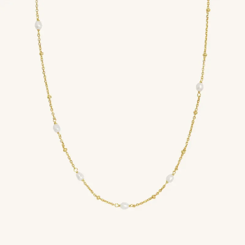 custom star sign necklace Voyage Pearl Necklace