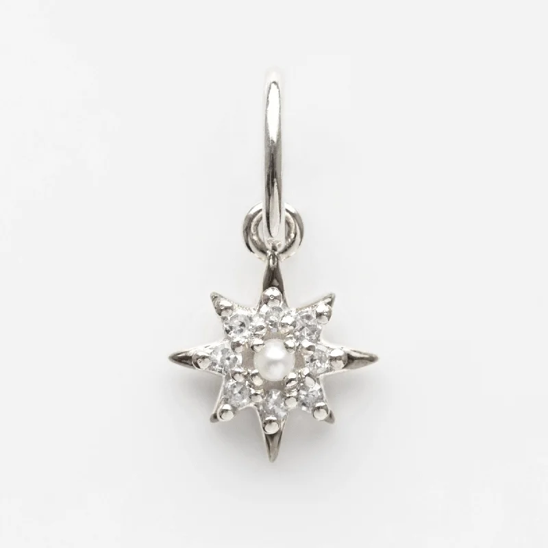 personalized silver cuff bracelet Diamond Vintage Star Charm