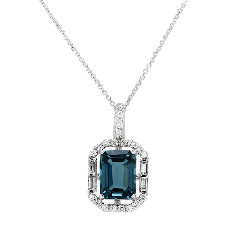 gold choker necklace simple WHITE GOLD LONDON BLUE TOPAZ PENDANT WITH DIAMONDS, .20 CT TW gold choker necklace simple WHITE GOLD LONDON BLUE TOPAZ PENDANT WITH DIAMONDS, .20 CT TW