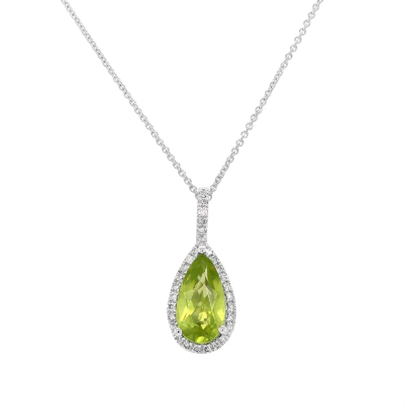 personalized couple’s bracelet engraved WHITE GOLD PENDANT WITH OVAL PERIDOT AND DIAMOND HALO, .08 CT TW personalized couple’s bracelet engraved WHITE GOLD PENDANT WITH OVAL PERIDOT AND DIAMOND HALO, .08 CT TW