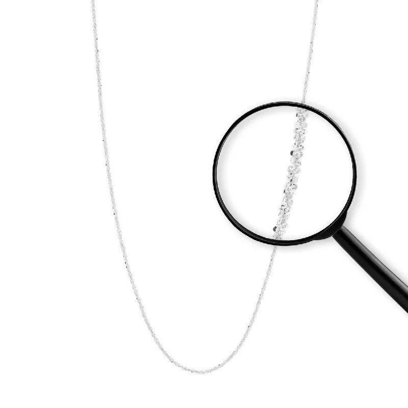 dainty gemstone chain bracelet WHITE GOLD SPARKLE CHAIN NECKLACE