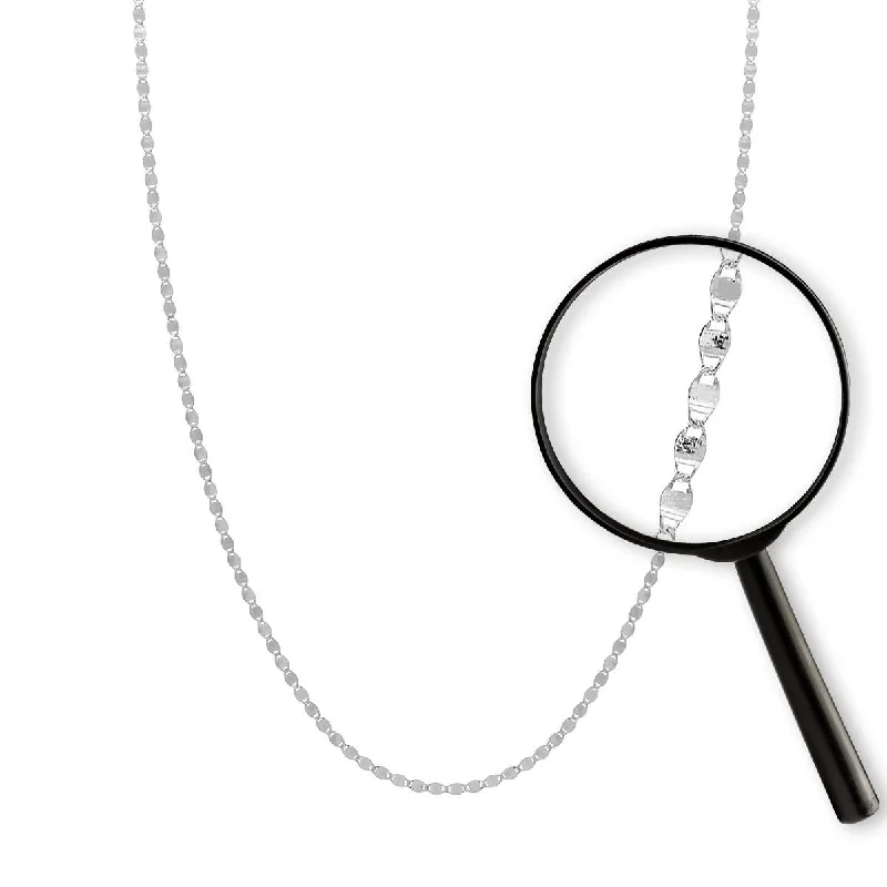 statement gemstone necklace handmade WHITE GOLD VALENTINO CHAIN NECKLACE
