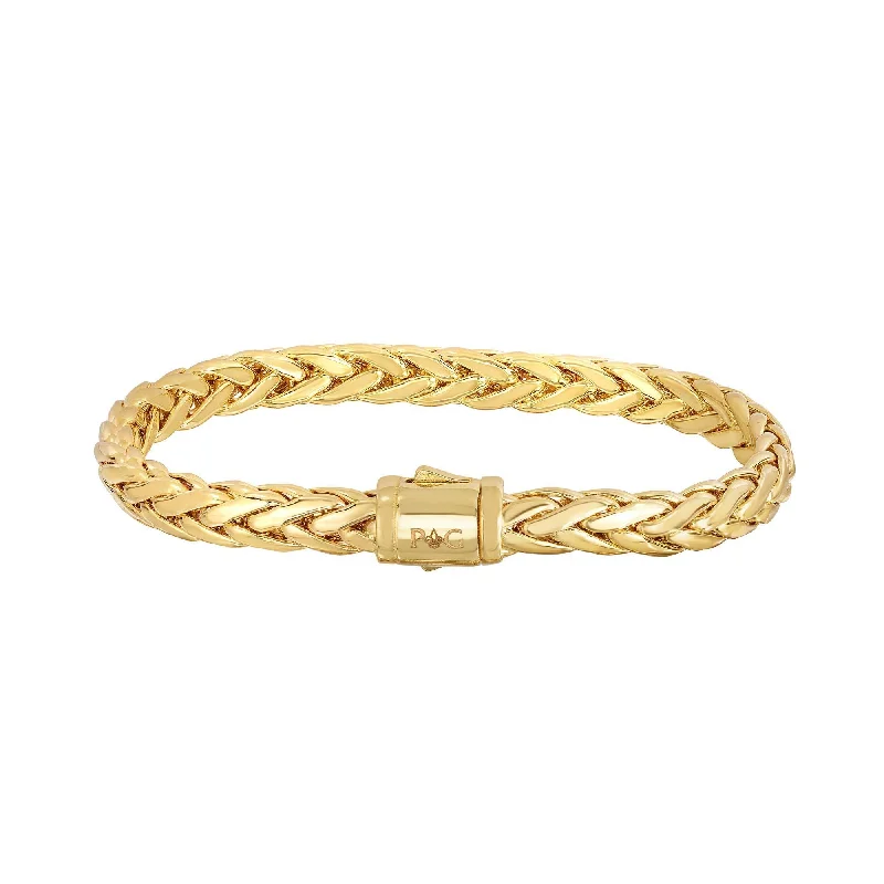real jade jadeite bangle Yellow 14K Gold Rounded Woven Bracelet