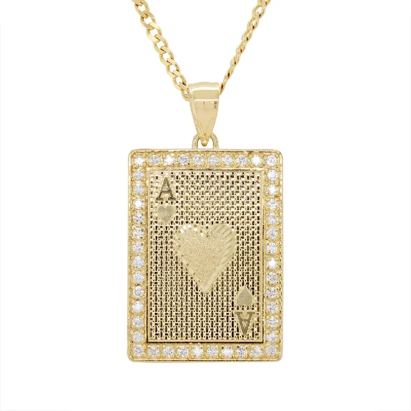 infinity heart necklace personalized YELLOW GOLD ACE OF SPADES CHARM PENDANT WITH CUBIC ZIRCONIA infinity heart necklace personalized YELLOW GOLD ACE OF SPADES CHARM PENDANT WITH CUBIC ZIRCONIA
