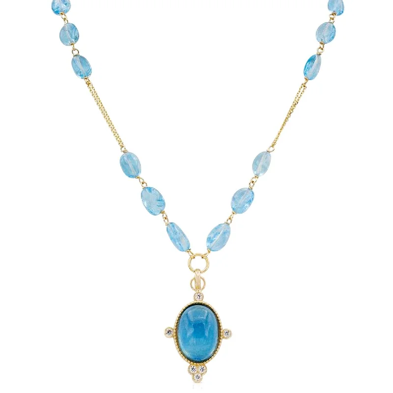fine silver herringbone necklace YELLOW GOLD AND AQUAMARINE NECKLACE WITH DIAMONDS, .25 CT TW fine silver herringbone necklace YELLOW GOLD AND AQUAMARINE NECKLACE WITH DIAMONDS, .25 CT TW