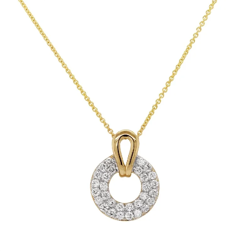 handmade antique silver bangle YELLOW GOLD CIRCLE PENDANT WITH DIAMONDS, .21 CT TW handmade antique silver bangle YELLOW GOLD CIRCLE PENDANT WITH DIAMONDS, .21 CT TW