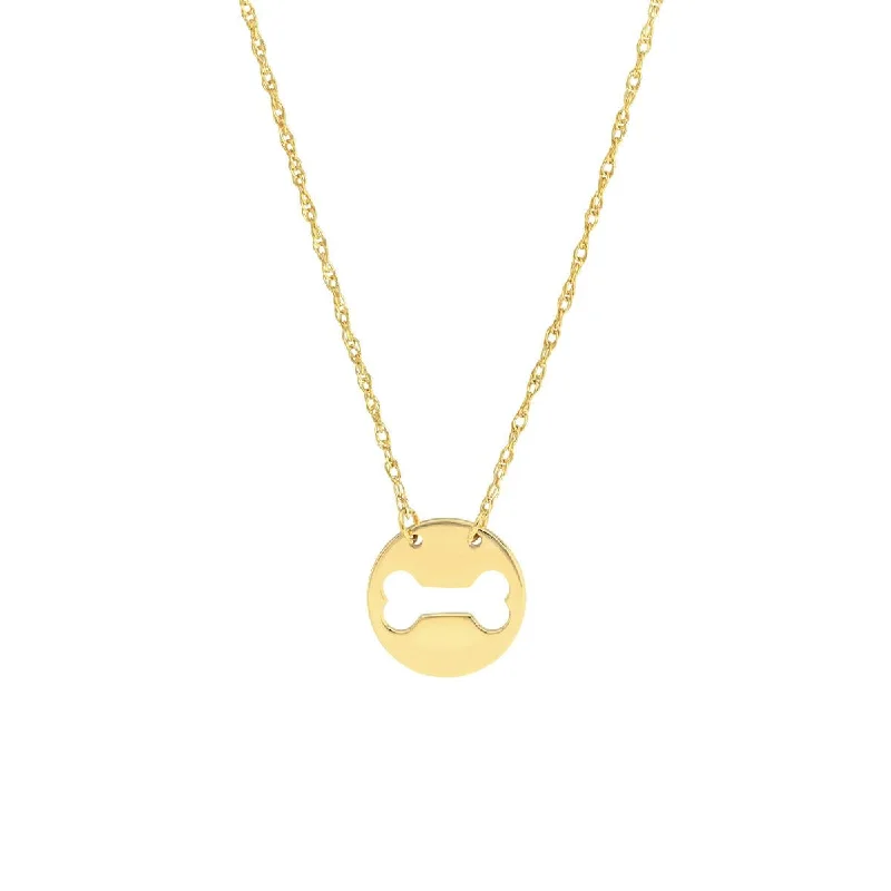 chunky boho turquoise ring YELLOW GOLD DOG BONE CUT OUT PENDANT NECKLACE