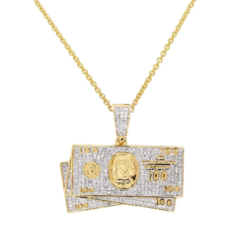 handmade silk thread earrings YELLOW GOLD DOLLAR BILL CHARM PENDANT WITH DIAMONDS, 3/4 CT TW handmade silk thread earrings YELLOW GOLD DOLLAR BILL CHARM PENDANT WITH DIAMONDS, 3/4 CT TW