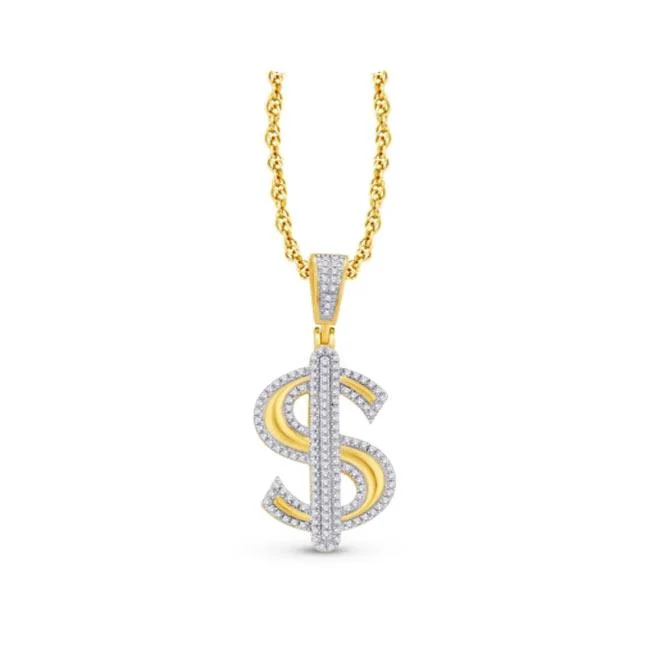 adjustable moon phase bracelet YELLOW GOLD DOLLAR SIGN CHARM WITH DIAMONDS, .33 CT TW adjustable moon phase bracelet YELLOW GOLD DOLLAR SIGN CHARM WITH DIAMONDS, .33 CT TW