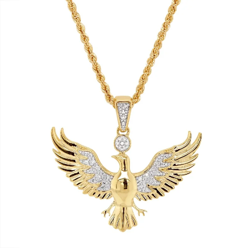 rose quartz bracelet healing YELLOW GOLD EAGLE PENDANT NECKLACE WITH DIAMONDS, .10 CT TW rose quartz bracelet healing YELLOW GOLD EAGLE PENDANT NECKLACE WITH DIAMONDS, .10 CT TW