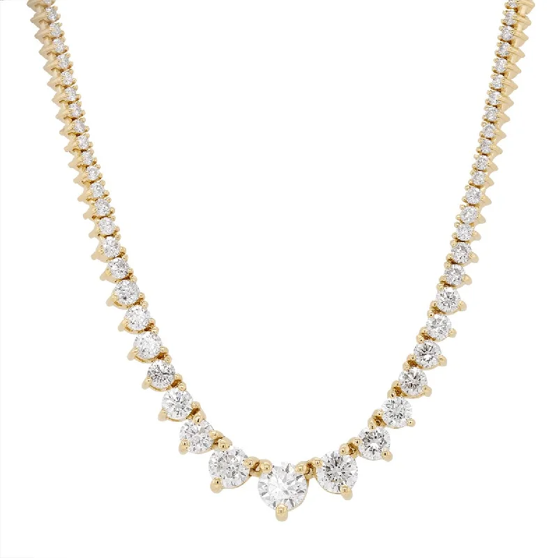 celestial zodiac sign necklace YELLOW GOLD GRADUATED DIAMOND TENNIS NECKLACE, 2.92 CT TW celestial zodiac sign necklace YELLOW GOLD GRADUATED DIAMOND TENNIS NECKLACE, 2.92 CT TW