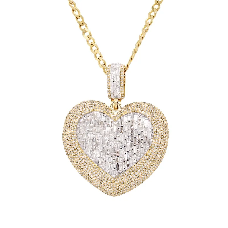 celestial meteor shower earrings YELLOW GOLD HEART CHARM PENDANT WITH DIAMONDS, 4.00 CT TW celestial meteor shower earrings YELLOW GOLD HEART CHARM PENDANT WITH DIAMONDS, 4.00 CT TW