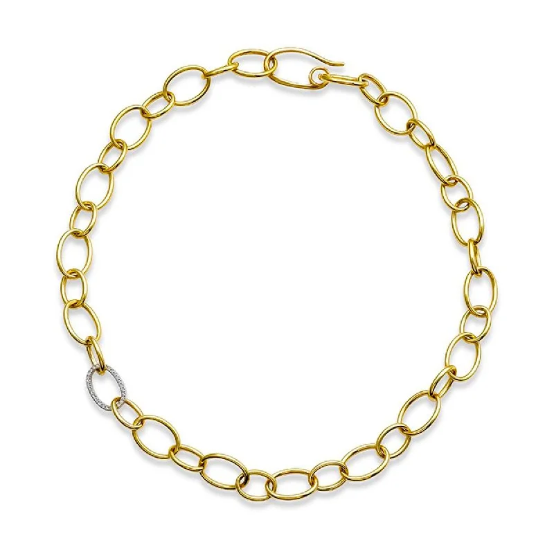unique square diamond ring YELLOW GOLD OVAL LINK NECKLACE WITH ROUND CUT DIAMONDS, .38 CT TW unique square diamond ring YELLOW GOLD OVAL LINK NECKLACE WITH ROUND CUT DIAMONDS, .38 CT TW