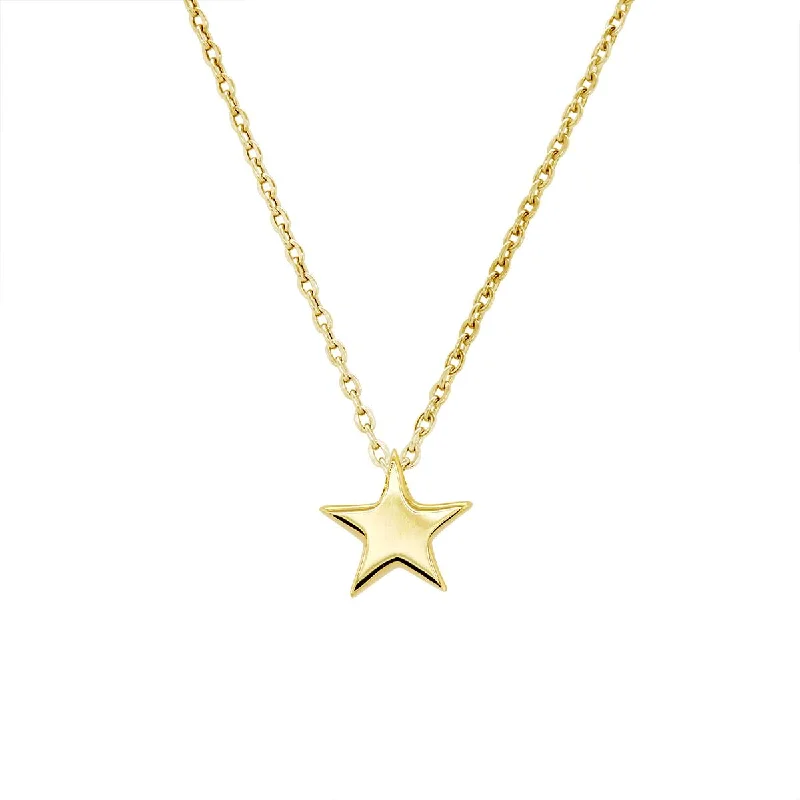 pearl and gold chain earrings YELLOW GOLD STAR PENDANT NECKLACE