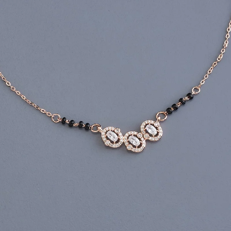 dainty heart charm necklace Zircon Mangalsutra 172984