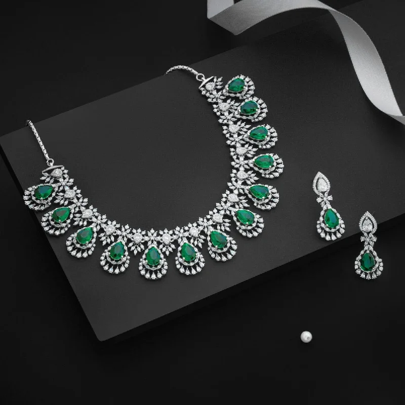 celestial sun and moon earrings Zircon Necklace 167631