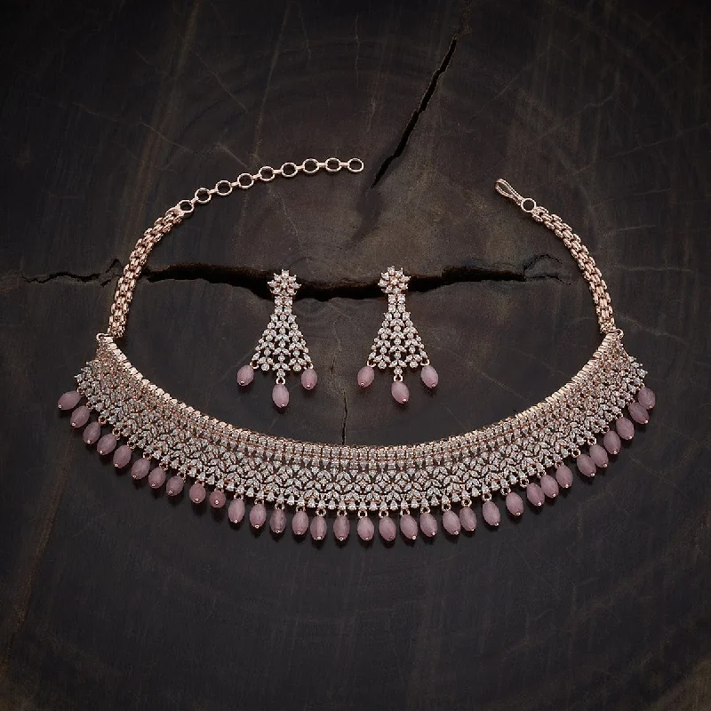 unique wooden bead necklace Zircon Necklace 169389