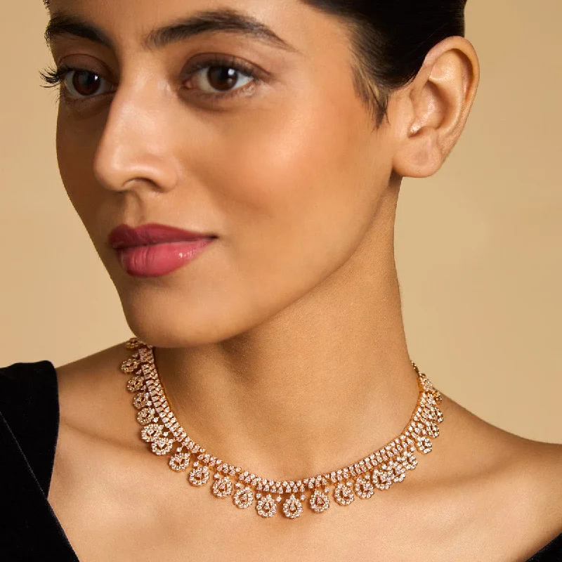 minimalist cubic zirconia earrings Zircon Necklace 170323